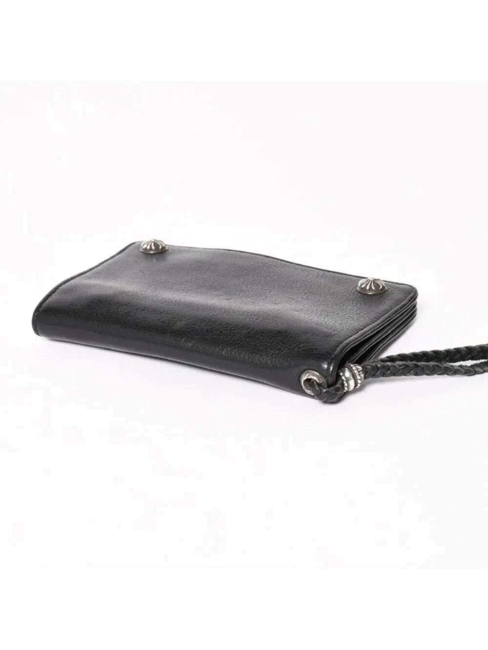 Chrome Hearts Strap Wallet Bifold Crossball Black